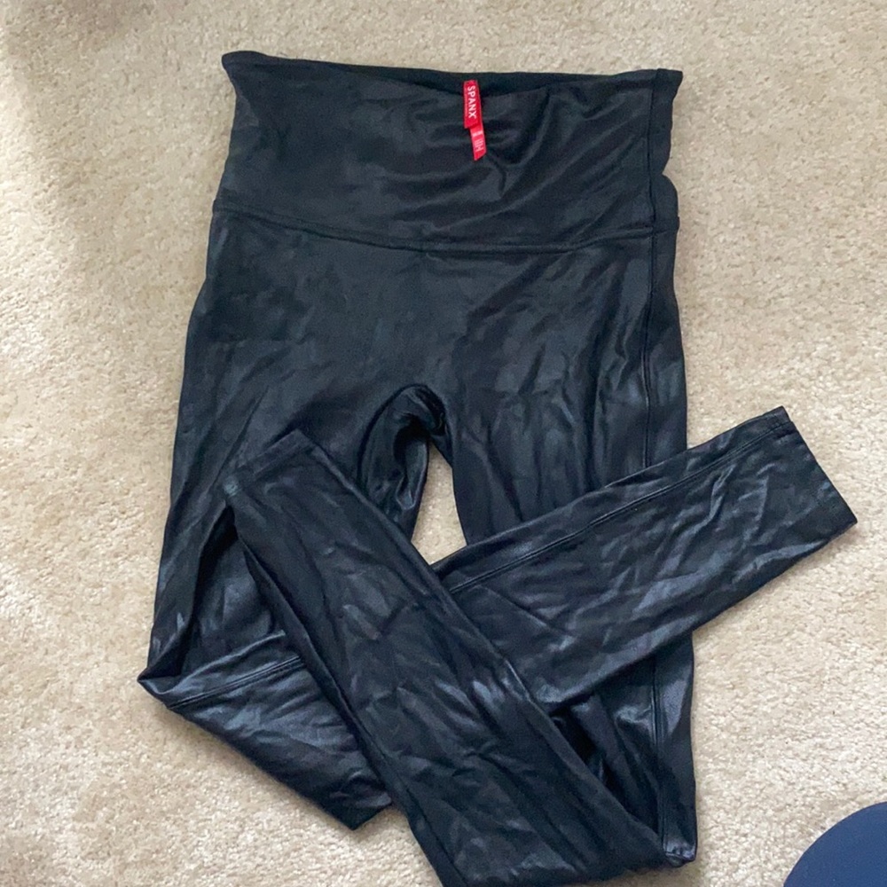 Spanx faux leather leggings
